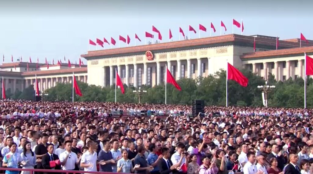 Ten thousands witness the parade in Beijing, China