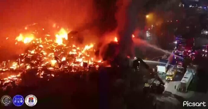 Devastating fire displaces over a thousand families in Manila