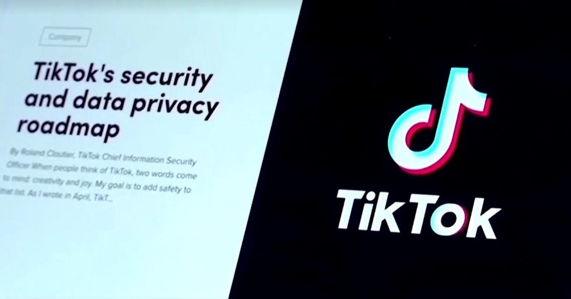 TikTok webpage