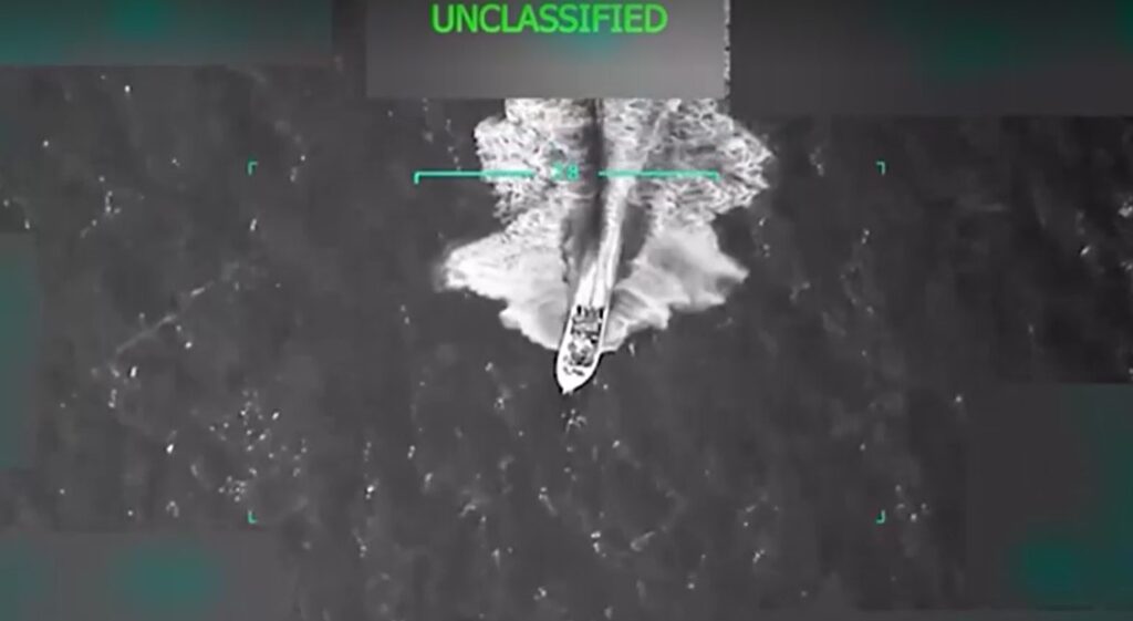 first US vessel strike in SOUTHCOM's area of responsibility 