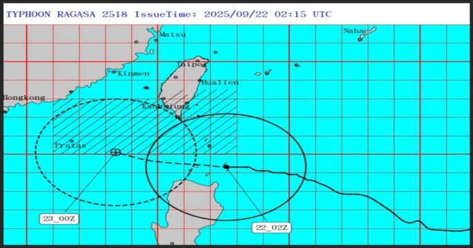 Typhoon Ragasa path